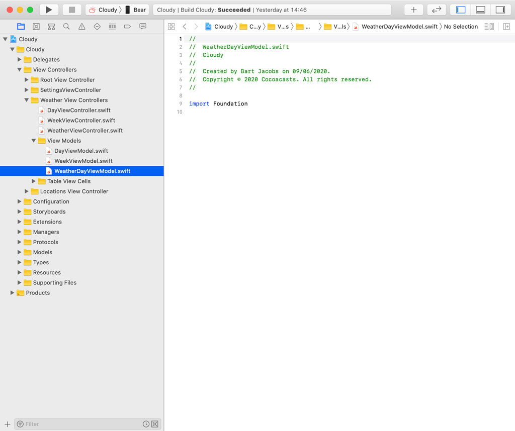 Creating a New View Model