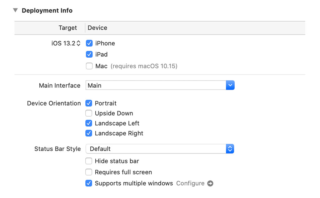 Enabling Support for Multiple Windows on iPad